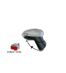 FORD FIESTA DIŞ AYNA ELEKTRİKLİ ISITMALI SİNYAL ÇEVRE AYDINLATMALI KATLAMALI ASTARLI SAĞ 12- FOR11FI056 C1BB17682GD