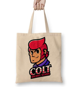 Brawl Stars Colt Skin Bez Çanta Uzun Saplı
