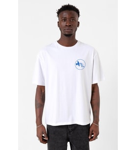 The Mentalist Blue Bird Lodge Beyaz Erkek Oversize Tshirt