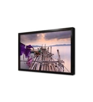 İskele Resmi Çerçeveli Cam Tablo