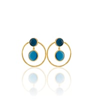 Kadir Jewellery 22 Ayar Altın Kaplama Kadın Halka Küpe -El İşçiliği Ve Hipoalerjenik Küpe