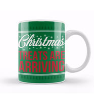 Merry Xmas Christmas Treats Kupa Bardak Porselen