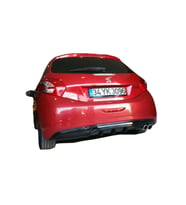 Peugeot 208 (2012-2015) Uyumlu  Arka Tampon Eki - Difüzör (plastik)