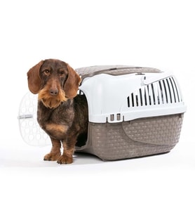 Bama Kedi ve Köpekler İçin Maxy Transporter Tortora Boz Kahverengi 59x38x37 cm