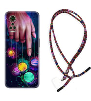 General Mobile GM 21 Pro GM 22 Pro Plus Kılıf Boyun Asklı Rasta Silikon Finger planet 1740