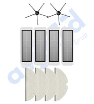 ROBOROCK  S50 – S55 –S5 MAX – S6 – S6 MAXV Uyumlu 2 Yan Fırça 4 Filtre 4 Mop PKT-iasgf0000704