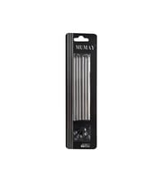 13 Cm Gümüş Mum 6'lı M598