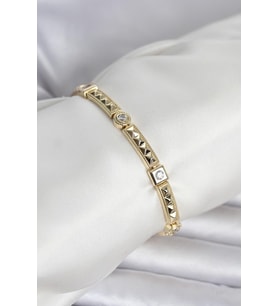 Xuping Punta Model Gold Renk Kadın Bileklik