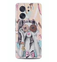 Xiaomi 13T - Xiaomi 13T Pro Kılıf Desenli Silikon Donut Girl 1408