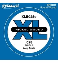 Daddario XLB028W Bas Gitar Tek Tel  0.028 İnç - XL Nickel Wound