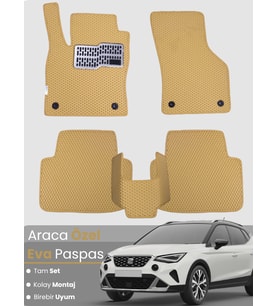 SEAT ARONA (2021-2025) Uyumlu EVA Paspas Tam Set–Oto Paspas,Araca Özel,Kolay Montaj