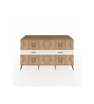 Kronos Konsol 4 Raflı 2 Çekmeceli 8 Kapaklı 176x59x99 Çam-Çam/Aytaşı
