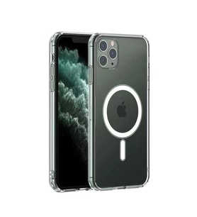 Apple İphone 12-12 Pro için MagSafe Özellikli Şeffaf Kılıf
