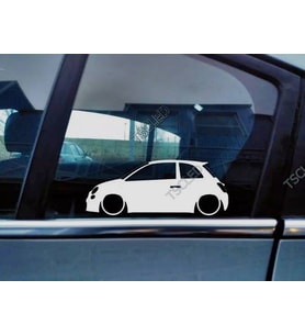 500 Kelebek Cam Oto Sticker 17 CM 2 Adet