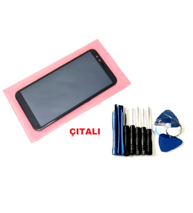 Tkgz Honor 9 LİTE Uyumlu Lcd Ekran Dokunmatik - FULL ÇITALI +TAMİR SETİ SİYAH