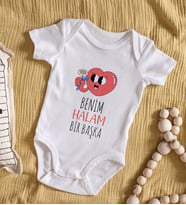 BK Kids Benim Halam Bir Başka Tasarımlı Bebek Body Zıbın - Model 1