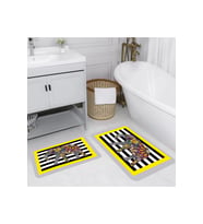 Rovigo Home Dijital Baskılı 2'li Banyo paspas Takımı RVG5143 (Sarı)