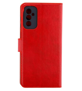 Northcity Samsung Galaxy M52 5G Uyumlu Kılıf Trend S Plus Kapaklı Kılıf - Kırmızı