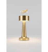 ChaCha Home Nova Metal LED Masa Lambası 22x10 cm - Modern Silindir Başlıklı Lüks Dekoratif Abajur