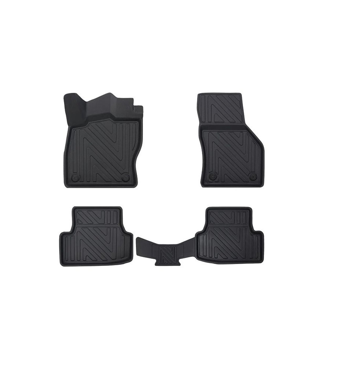 Audi A3 2013-2020 ile Uyumlu Carbon Desenli Ultra Premium Havuzlu Oto Paspas