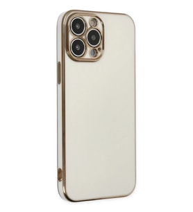 Mey İthalat® iPhone 14 Pro Max Kılıf Volet Silikon - Beyaz
