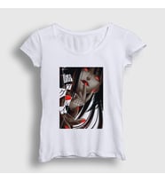 Presmono Kadın Beyaz Yumeko Anime kakegurui T-Shirt 240131tt (Beyaz)