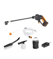 WORX WG620E.2 20Volt 2.0Ah. Li-ion 24 Bar Basınçlı Yıkama Tabancası + 4 Parça Yıkama Seti