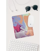 Renkli Desenli Bilek Destekli Dikdörtgen Mouse Pad Mouse Altlığı.