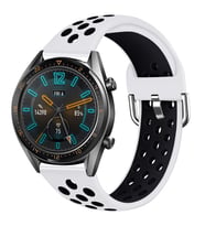 Huawei Watch GT 3 46mm Uyumlu Kordon Silikon Metal Başlıklı Esnek KRD-10 Kayış