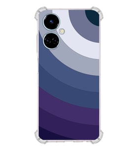 PrintiFy Tecno Camon 19 Uyumlu Köşe Korumalı Renk Cümbüşü E Tasarımlı Şeffaf Silikon Kılıf