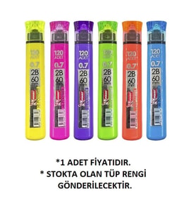MİKRO MIN M-120N HI-POLYMER 60MM NEON 120'Lİ TÜP 0.7 UÇ - TEKLİ