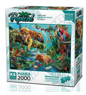 KS Games 2000 Parça Kaplanlar Puzzle