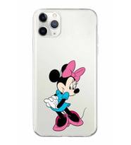 Apple iPhone 11 Pro Uyumlu Kapak Minnie Mouse Tasarımlı Şeffaf Silikon Kılıf