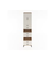 Hyperion Dolap 4 Raflı 6 Çekmeceli 2 Kapaklı 60x44x243 Çam-Aytaşı