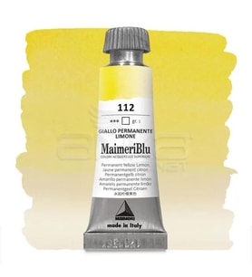Maimeri Blu Tüp Sulu Boya 12 ml S1 No:112 Permanent Yellow Lemon