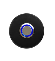 LOCKWAY Z-101SM Siyah Paslanmaz Tek Kontak Zil Butonu Mavi Led