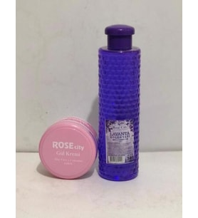 Rose City Lavanta Kolonyası 380 ml Alana Rose City Aleo Veralı Gül Kremi 135 ml Hediye