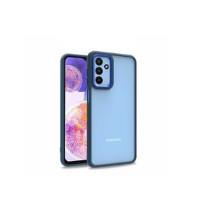 Samsung Galaxy M23 Uyumlu Kılıf Zore Flora Kapak (Mavi)