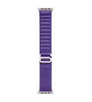 Apple Watch 7 45mm Uyumlu Kordon Alpine Hasır Örgü Zore KRD-74 Kumaş Kayış (Mor)