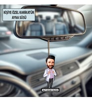 Kişiye Özel Karikatür Erkek Ayna Süsü – Araç İçi Esprili Hediyelik