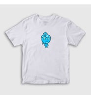 Presmono Unisex Çocuk Beyaz Ateş Ve Su Oyun Watergirl Sevgili T-Shirt 457678tt (Beyaz)
