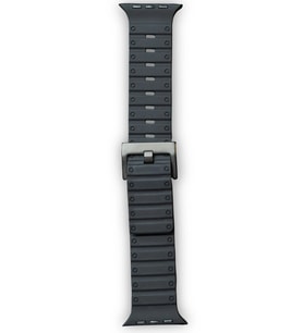 Uray store Apple Watch 42mm Magnus Mıknatıslı Silikon Kordon - Siyah
