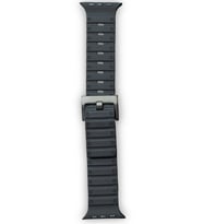 Uray store Apple Watch 42mm Magnus Mıknatıslı Silikon Kordon - Siyah