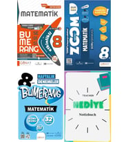 Günay Yayınları Güncel 8. Sınıf Matematik Bumerang Zoom Ve 32 Haftalık Deneme Seti Yeni Nesil Muhteşem Birleşim (Çok Renkli)