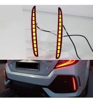 Honda Civic Fc5 Typer Arka Sis Lambası Kırmızı LED 2016+ Reflektör LED