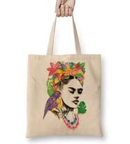 Frida Kahlo Bez Çanta Uzun Saplı