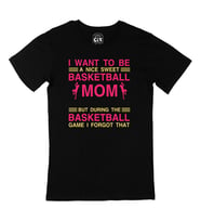 Basketball Mom Siyah Tişört