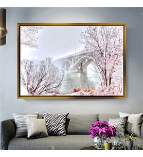 Altın Çerçeveli dekoratif tablo a1473 (Gold)