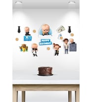 Patron Bebek Boss Baby Temalı Çok Parçalı Afiş *Kalın Kağıt