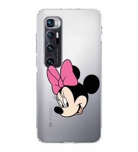 Xiaomi  Mi 10 Ultra  Kamera Korumalı Kapak Minnie Mouse Tasarımlı Şeffaf  Kılıf